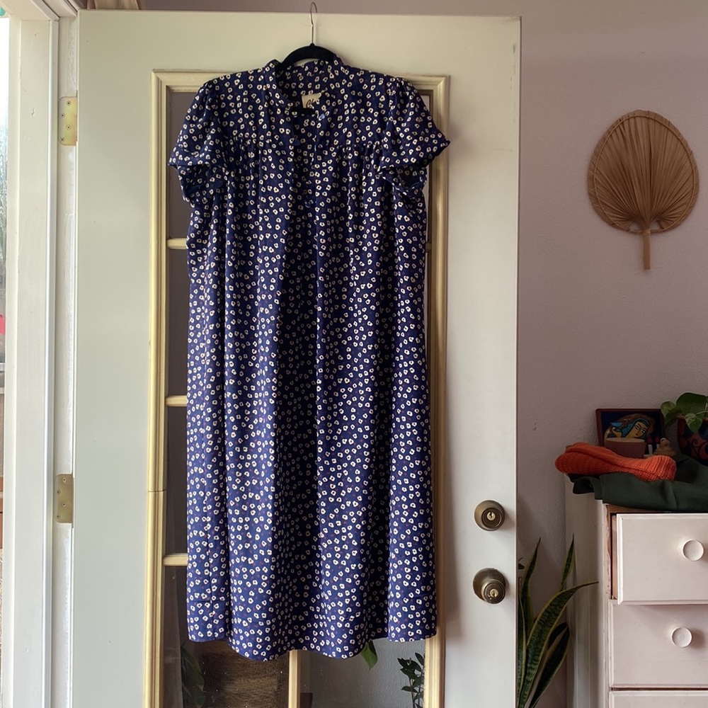 Vintage Daisy Print Kaftan